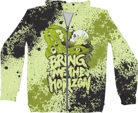 Kids' Zip-through Hoodie 3D - Bring me the Horizon [2] - Mfest