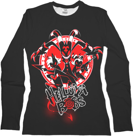 Women's Longsleeve Shirt 3D - АДСКИЙ БОСС / HELLUVA BOSS 3 - Mfest