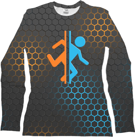 Women's Longsleeve Shirt 3D - PORTAL 2 [14] - Mfest