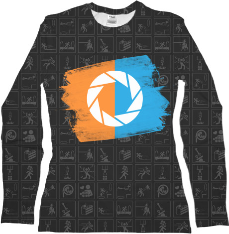 Women's Longsleeve Shirt 3D - PORTAL 2 [17] - Mfest