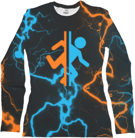 Women's Longsleeve Shirt 3D - PORTAL 2 [12] - Mfest