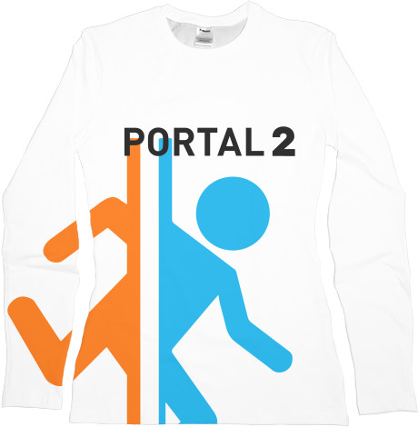 Футболка з Довгим Рукавом Жіноча 3D - PORTAL 2 [11] - Mfest