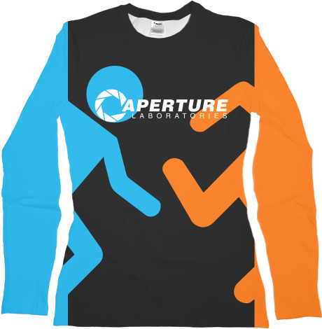 Women's Longsleeve Shirt 3D - PORTAL 2 [4] - Mfest