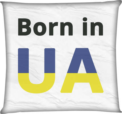 Подушка квадратна - Born in UA - Mfest