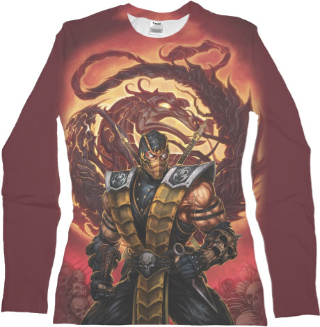 Women's Longsleeve Shirt 3D - MORTAL KOMBAT (12) - Mfest