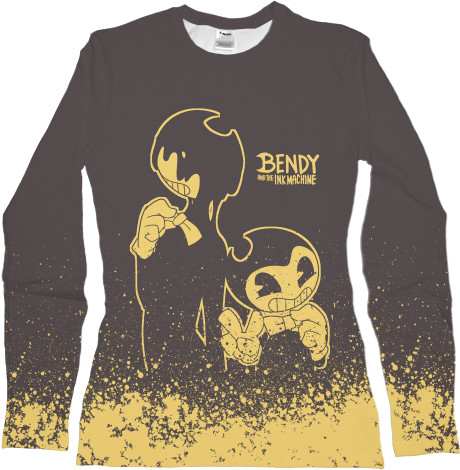 Women's Longsleeve Shirt 3D - BENDY AND THE INK MACHINE 33 - Mfest