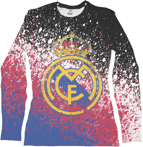 Women's Longsleeve Shirt 3D - Real Madrid CF [15] - Mfest