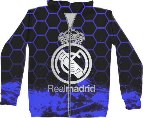 Худи на молнии 3D Детское - Real Madrid CF [11] - Mfest