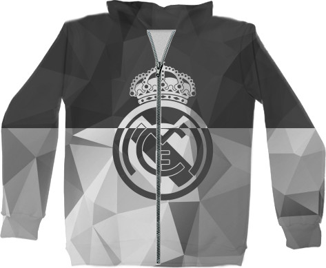 Футбол - Kids' Zip-through Hoodie 3D - Real Madrid CF [8] - Mfest