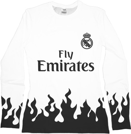 Women's Longsleeve Shirt 3D - Real Madrid CF [4] - Mfest