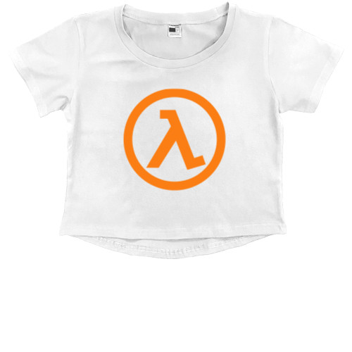 Kids' Premium Cropped T-Shirt - Half-Life [6] - Mfest