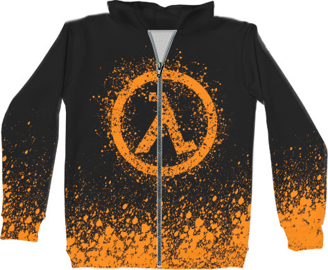 Unisex Zip-through Hoodie 3D - Half-Life [3] - Mfest