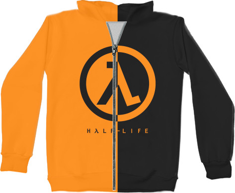 Unisex Zip-through Hoodie 3D - Half-Life [1] - Mfest