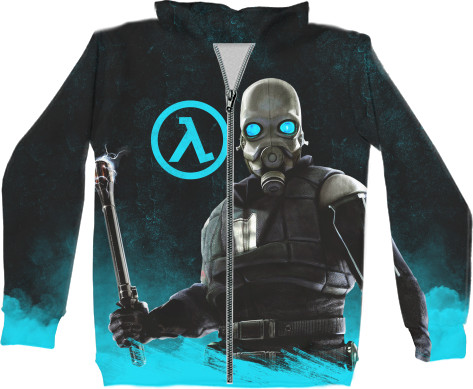 Unisex Zip-through Hoodie 3D - Half-Life [5] - Mfest