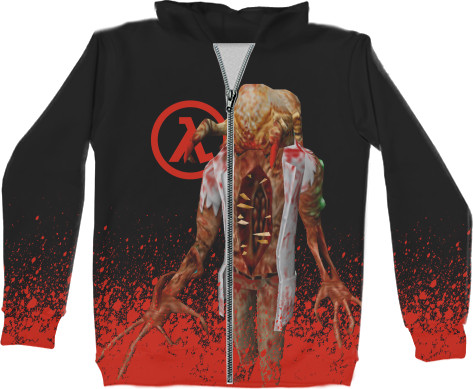 Unisex Zip-through Hoodie 3D - Half-Life [4] - Mfest