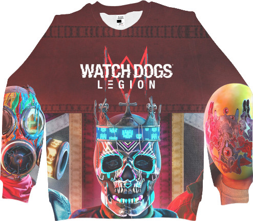 Men's Sweatshirt 3D - WATCH DOGS [4] - Mfest