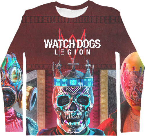 Men's Longsleeve Shirt 3D - WATCH DOGS [4] - Mfest