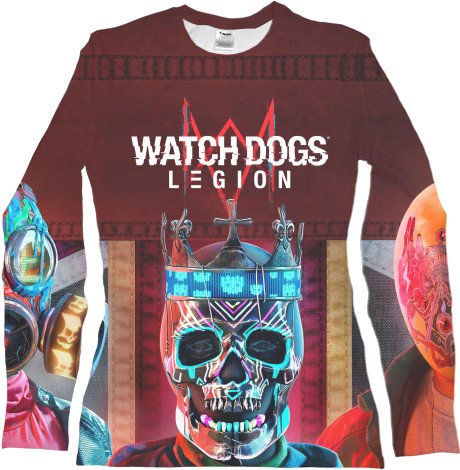 Women's Longsleeve Shirt 3D - WATCH DOGS [4] - Mfest