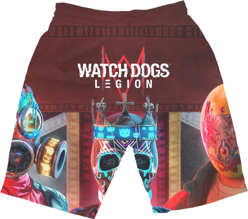 Men's Shorts 3D - WATCH DOGS [4] - Mfest