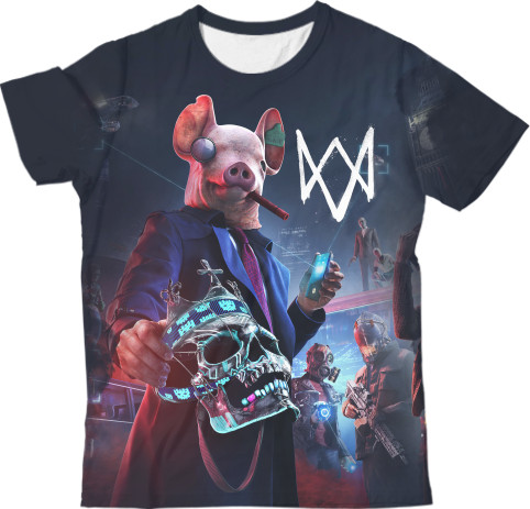 Kids' T-Shirt 3D - WATCH DOGS [5] - Mfest