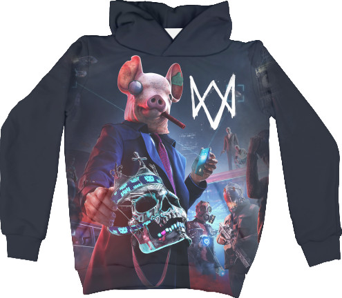 Unisex Hoodie 3D - WATCH DOGS [5] - Mfest