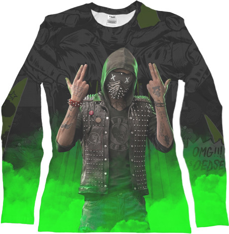 Women's Longsleeve Shirt 3D - WATCH DOGS [1] - Mfest