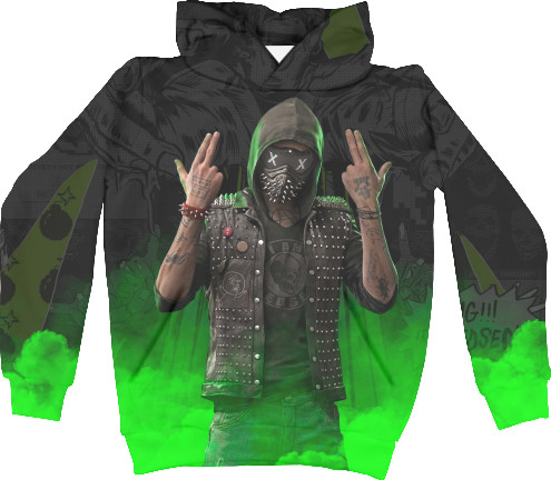 Unisex Hoodie 3D - WATCH DOGS [1] - Mfest