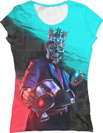 Women's T-Shirt 3D - WATCH DOGS [2] - Mfest