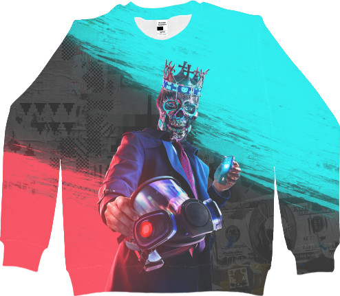 Men's Sweatshirt 3D - WATCH DOGS [2] - Mfest