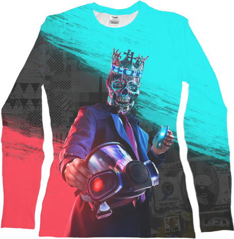 Women's Longsleeve Shirt 3D - WATCH DOGS [2] - Mfest