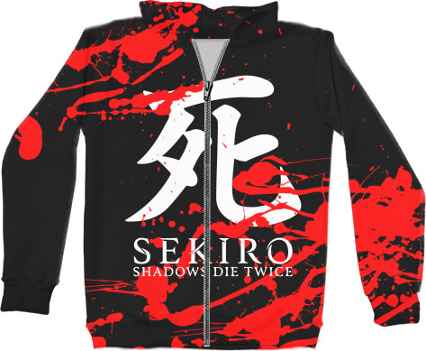 Unisex Zip-through Hoodie 3D - Sekiro: Shadows Die Twice (4) - Mfest