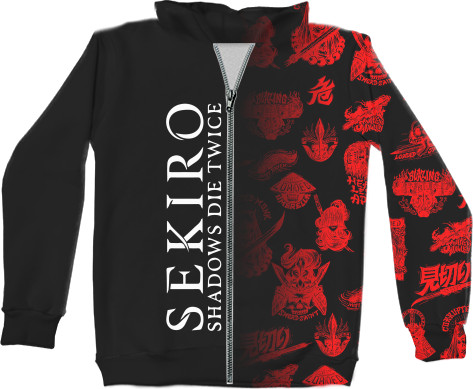 Unisex Zip-through Hoodie 3D - Sekiro: Shadows Die Twice (2) - Mfest