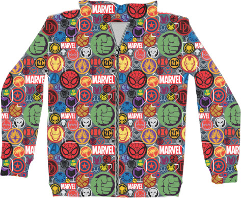 Kids' Zip-through Hoodie 3D - MARVEL [4] - Mfest