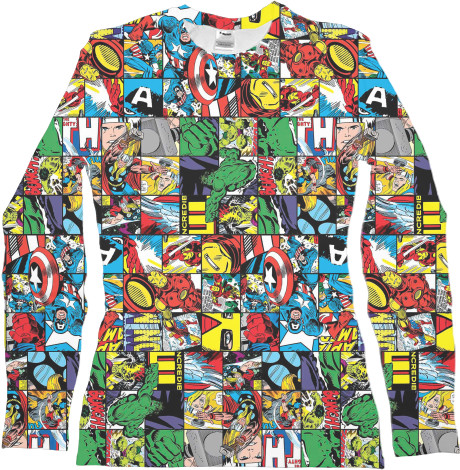 Women's Longsleeve Shirt 3D - MARVEL [2] - Mfest