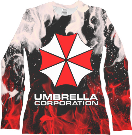 Women's Longsleeve Shirt 3D - RESIDENT EVIL (UMBRELLA) [5] - Mfest