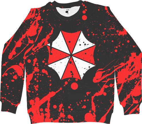 Kids' Sweatshirt 3D - RESIDENT EVIL (UMBRELLA) [4] - Mfest