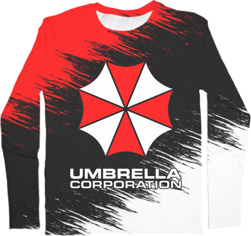 Men's Longsleeve Shirt 3D - RESIDENT EVIL (UMBRELLA) [6] - Mfest