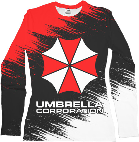 Women's Longsleeve Shirt 3D - RESIDENT EVIL (UMBRELLA) [6] - Mfest