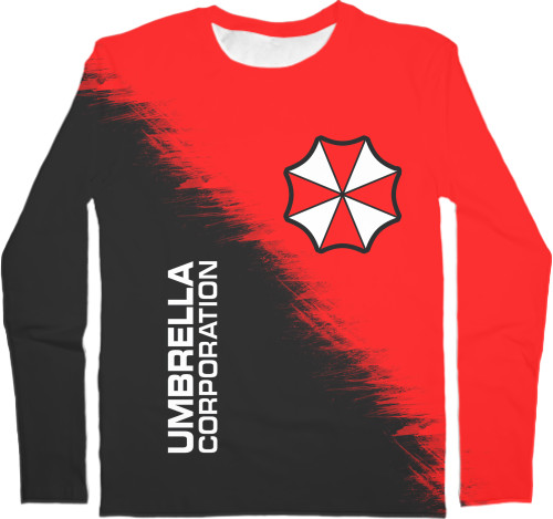 Men's Longsleeve Shirt 3D - RESIDENT EVIL (UMBRELLA) [2] - Mfest