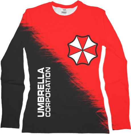 Women's Longsleeve Shirt 3D - RESIDENT EVIL (UMBRELLA) [2] - Mfest