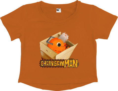 Women's Cropped Premium T-Shirt - Chainsaw Man 7 - Mfest