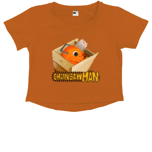 Kids' Premium Cropped T-Shirt - Chainsaw Man 7 - Mfest