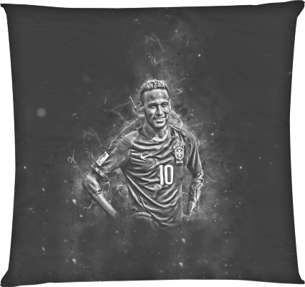 Square Throw Pillow - Неймар - Mfest