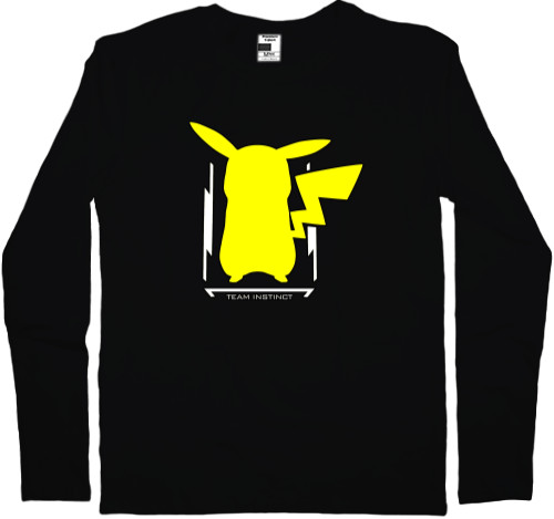 Kids' Longsleeve Shirt - Пикачу NEW минимализм - Mfest