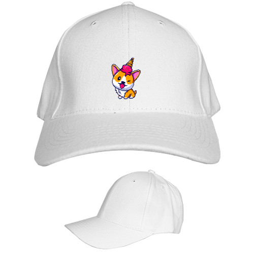 Kids' Baseball Cap 6-panel - Собачка с Мороженым на голове - Mfest