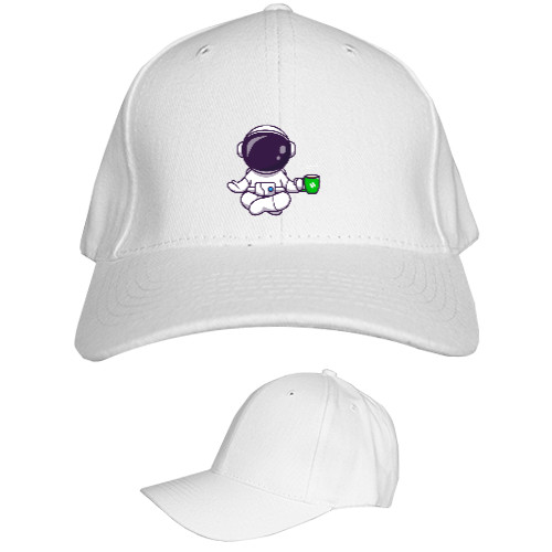 Kids' Baseball Cap 6-panel - Кофе Астронавт - Mfest