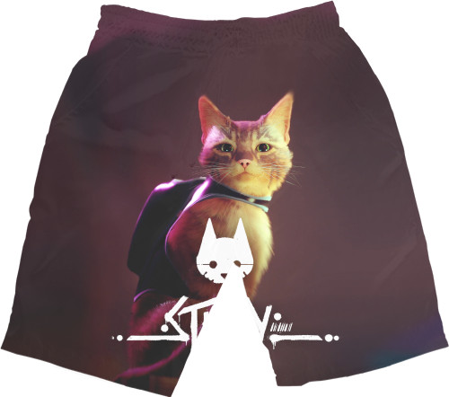 Men's Shorts 3D - Котик Стрей - Mfest