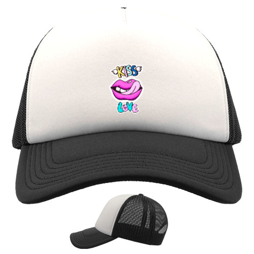 Kids' Trucker Cap - Губы Kiss - Mfest