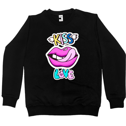 Women's Premium Sweatshirt - Губы Kiss - Mfest