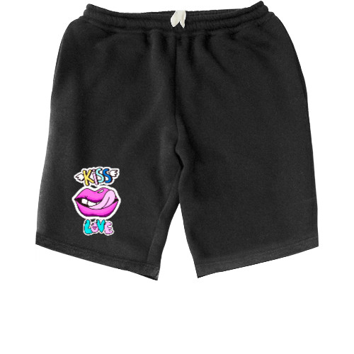 Kids' Shorts - Губы Kiss - Mfest